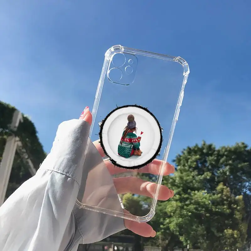 

Fashion Girl Queen High Heels Phone Case Transparent for Clear iPhone 11 12 8 7 6 6S XS MAX Plus X 5S SE 2020 XR mini pro