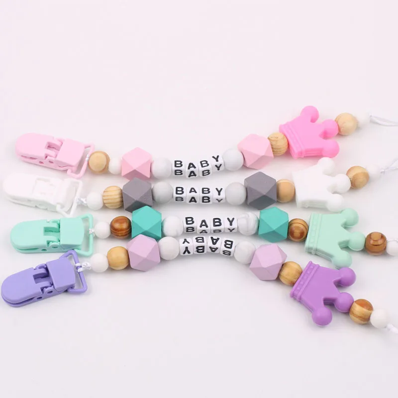 Персонализированные силиконовые зажимы для пустышки сделай сам держатель с