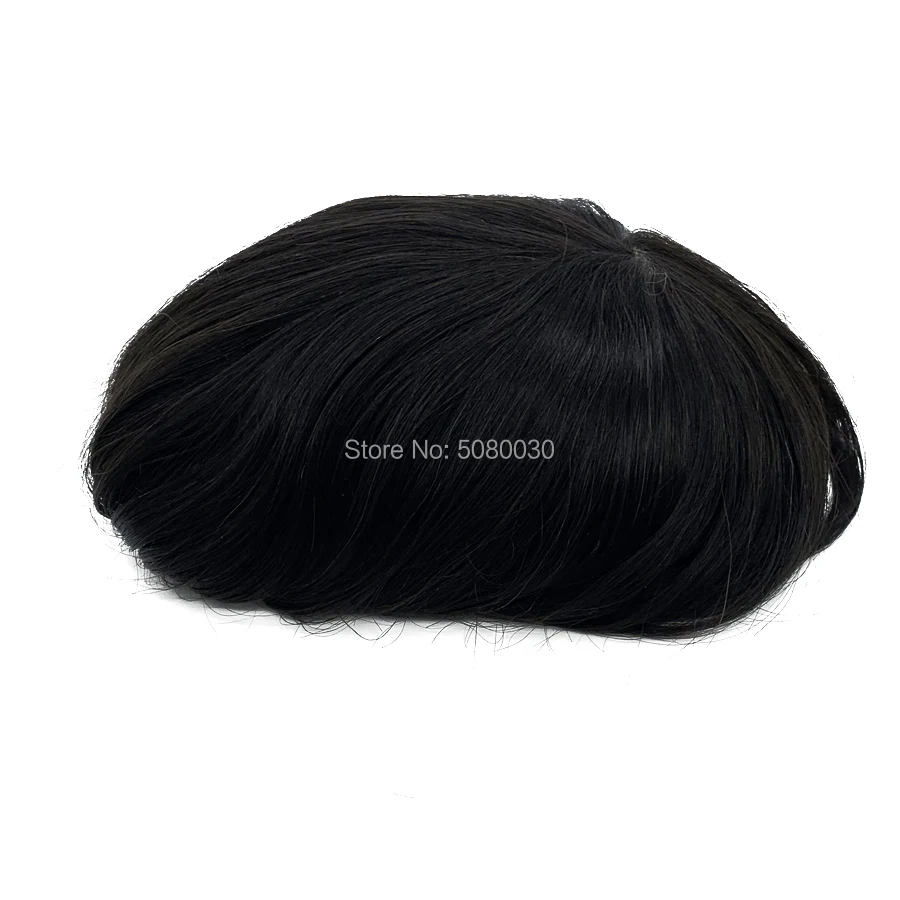 

Custom made new style men lace wig straight hair topper hair