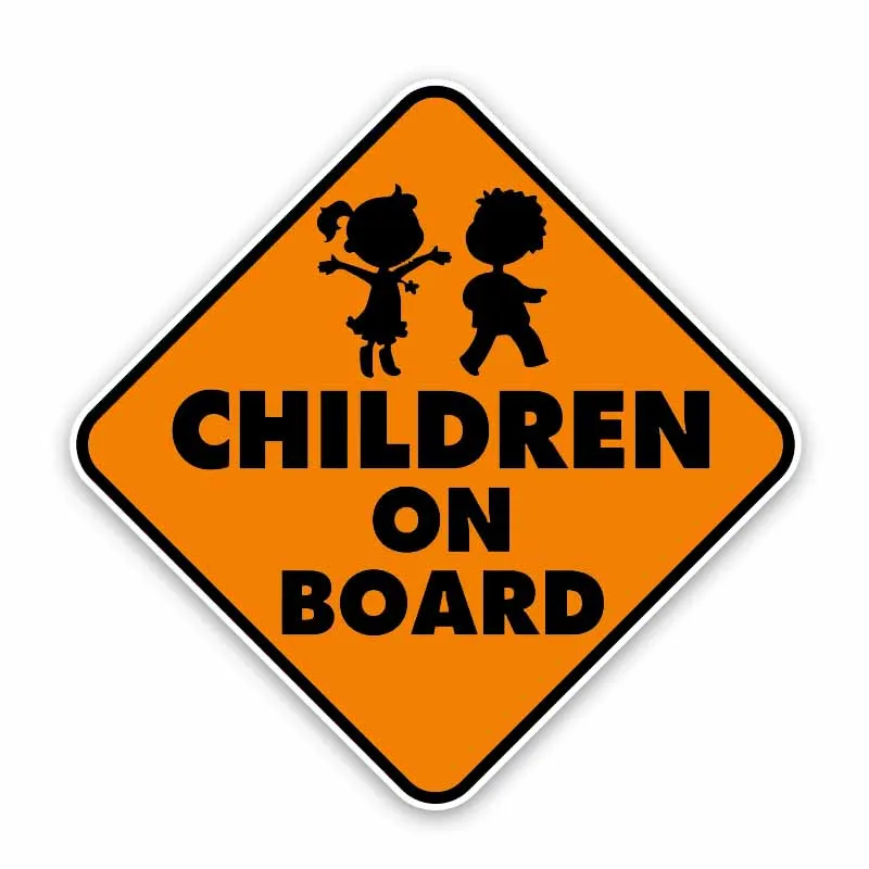 

Reflective Car Sticker CHILDREN ON BOARD for Window Bumper Trunk Auto Laptop Motorcycle Uv Protection Car Decoration KK15*15cm