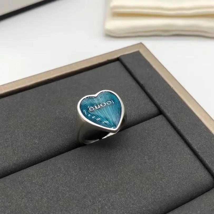 

2021 classic 925 Sterling Silver Vintage Red and blue ring is the first choice for men's gifts and a symbol of dignity,