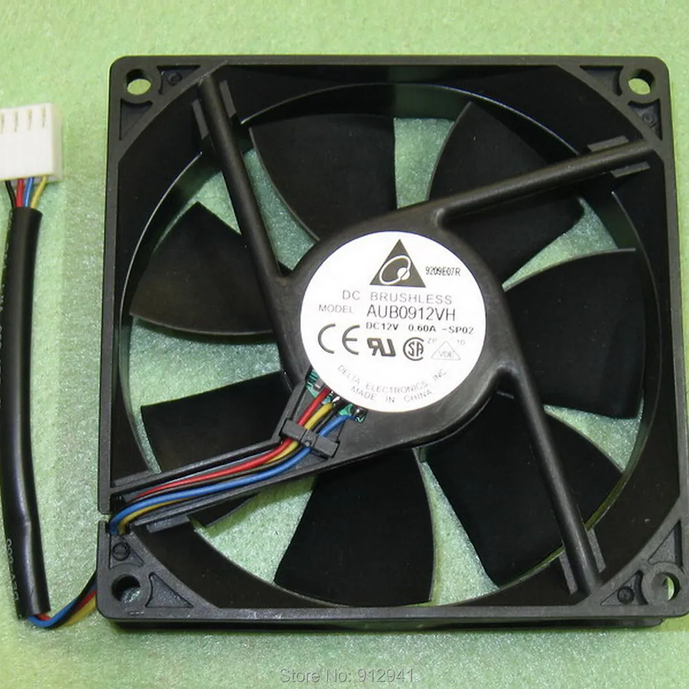 B92 Delta AUB0912VH 9225 92 мм x 25 бесщеточный двигатель постоянного тока PWM кулер вентилятор