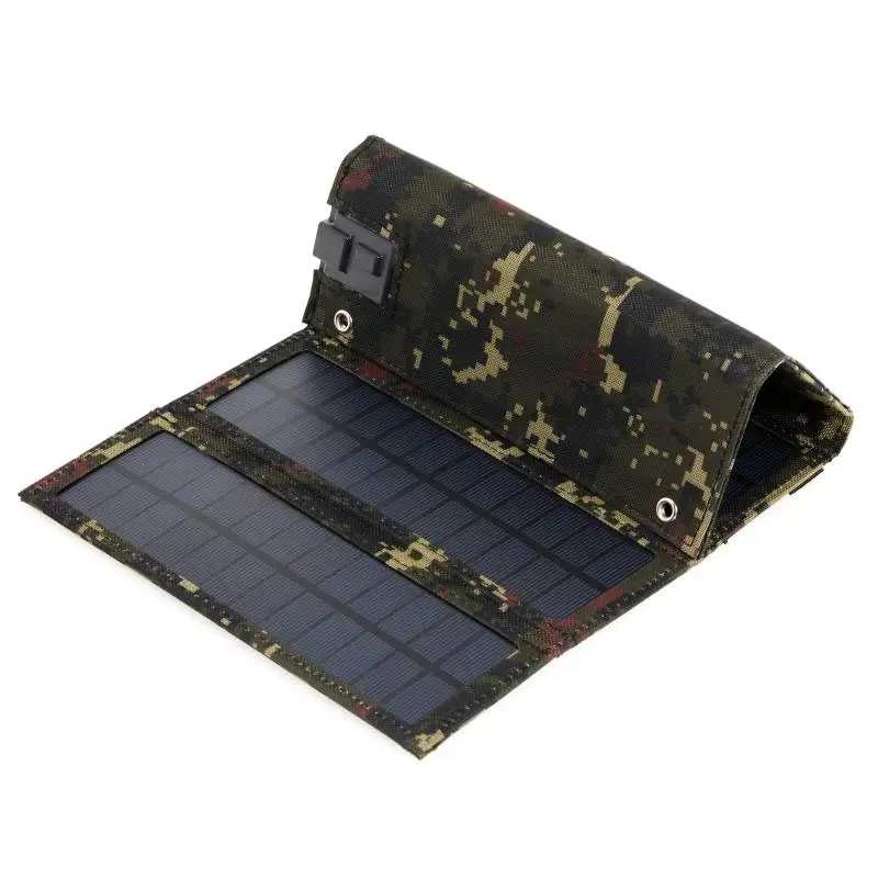 50w 5v foldable solar panel with 10 in1 usb cable portable hook waterproof emergency charger solar cells for phone camping free global shipping