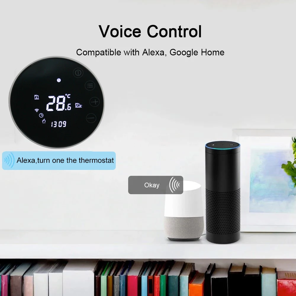 Умный термостат Tuya с Wi-Fi электрический нагреватель пола для воды/газового