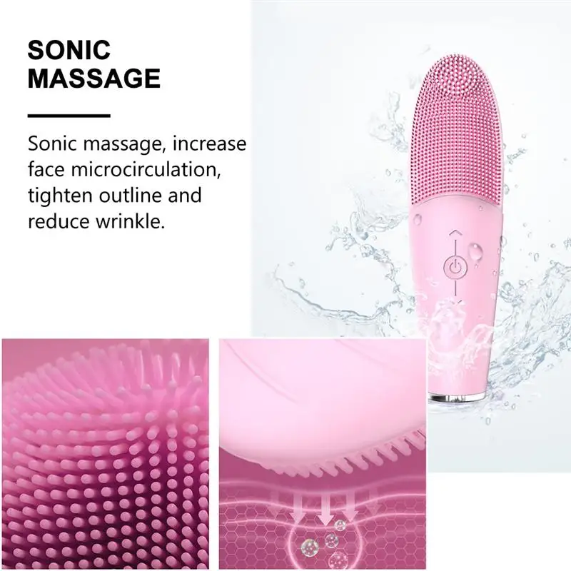 

IPX7 Waterproof Facial Brush Rechargeable Face Washing Machine Face Cleaner