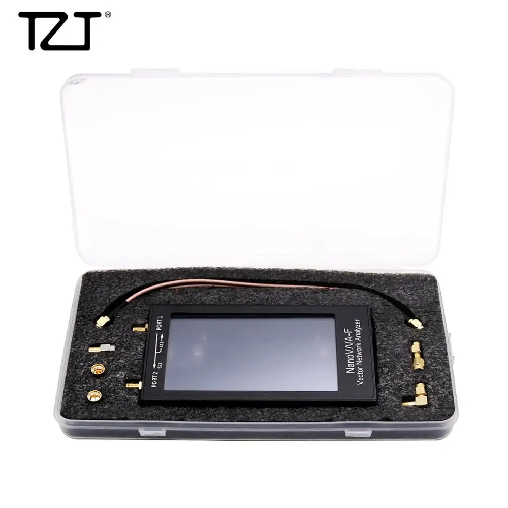 VHF VNA Vector Network anzer Kit 50 кГц 1000 МГц с 4 3 дюймовым ЖК дисплеем металлический чехол NanoVNA