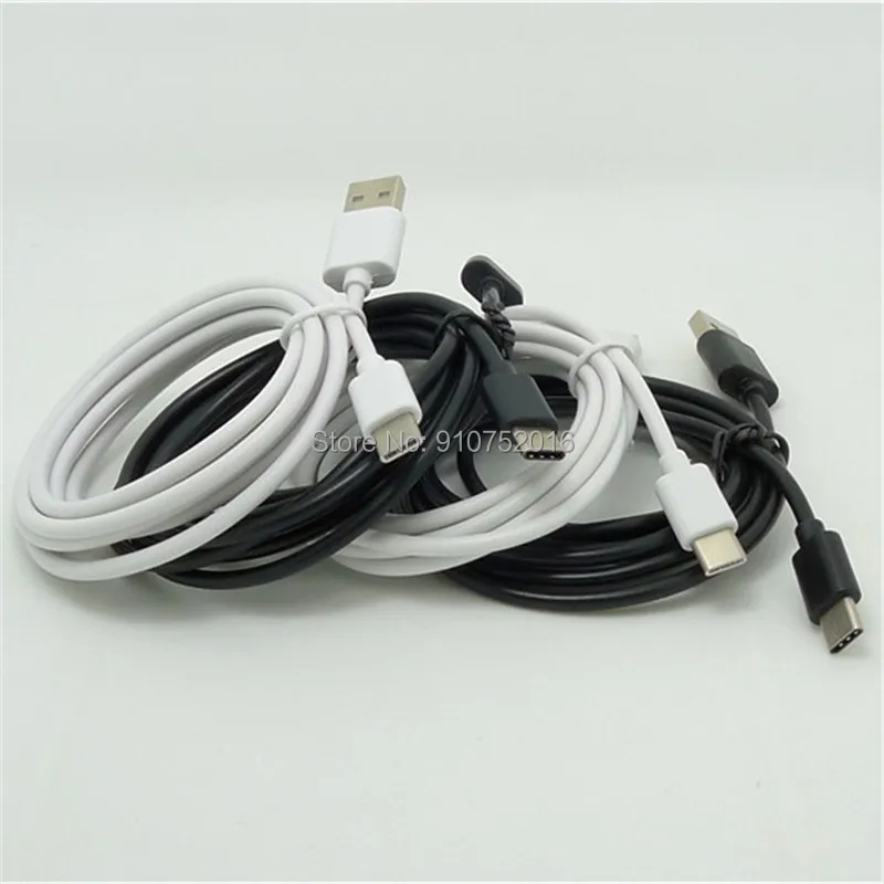 

100pcs 3A 2m USB Type C Cable Micro USB Fast Charging Mobile Phone Android Charger Type-C Data Cord For Huawei Xiaomi Redmi