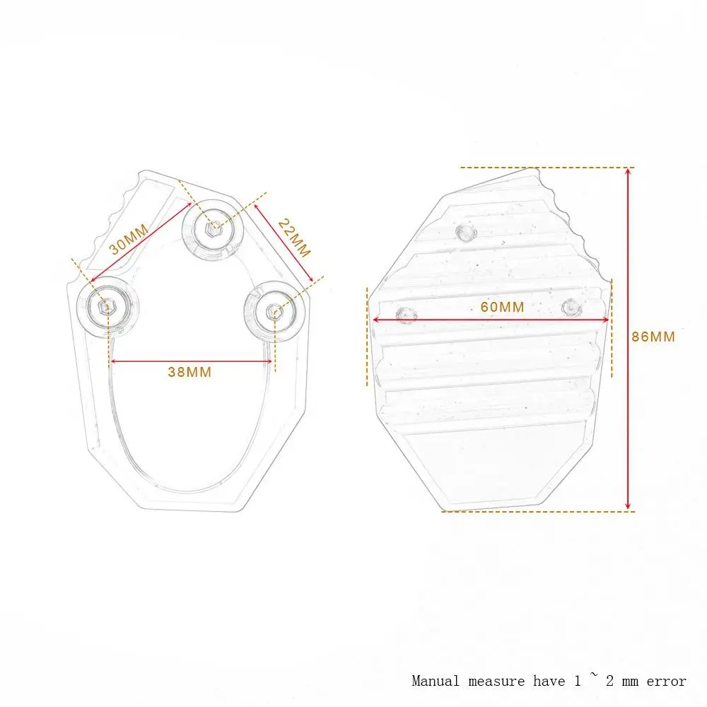 Мотоцикл подножка боковая подставка удлинитель опорная пластина для Kawasaki KLX250S