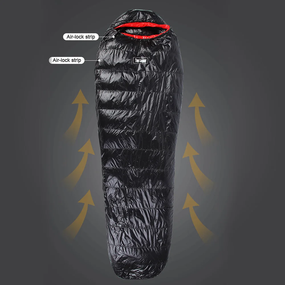

Top Lander Outdoor Lightweight Mummy Sleeping Bag Winter Thermal Down Sleeping Sack Compact for Backpacking Camping Hiking