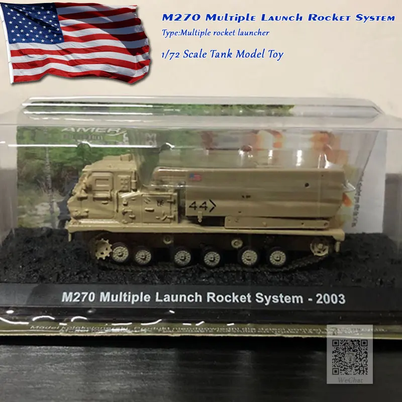 AMER 1/72 масштаб военный автомобиль игрушки M270 несколько запуска ракетная система