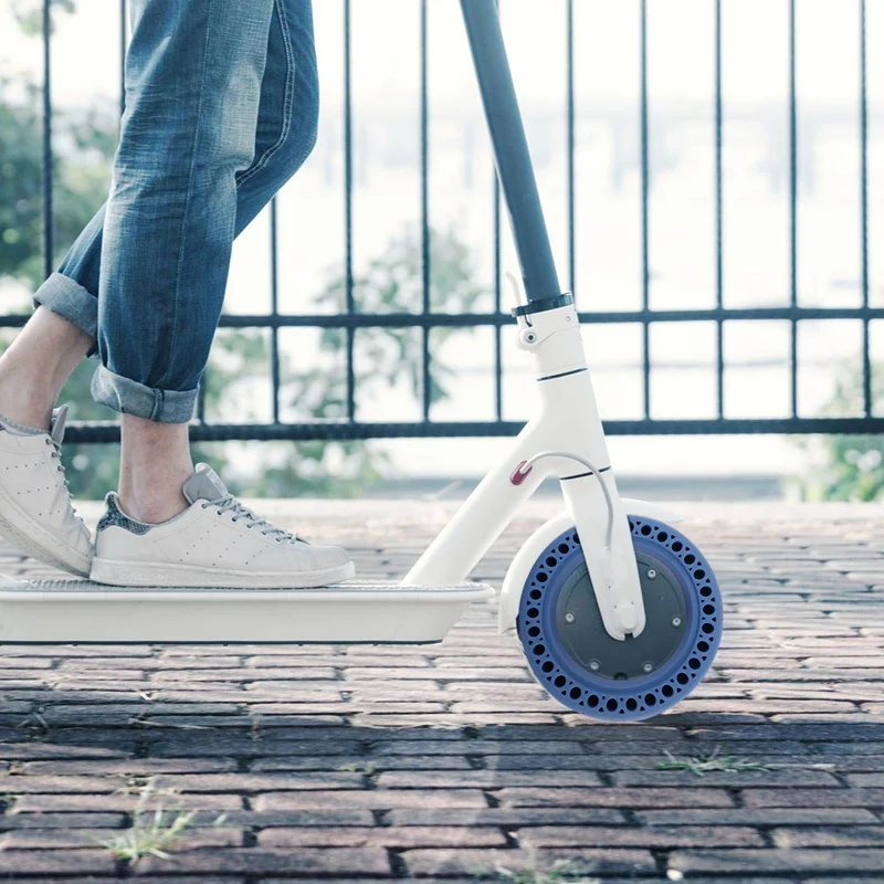 Durable Scooter Tyre Anti-Explosion Tire Tubeless Solid For Xiaomi Mijia M365/Ninebot Electric Scooter(Blue) | Автомобили и