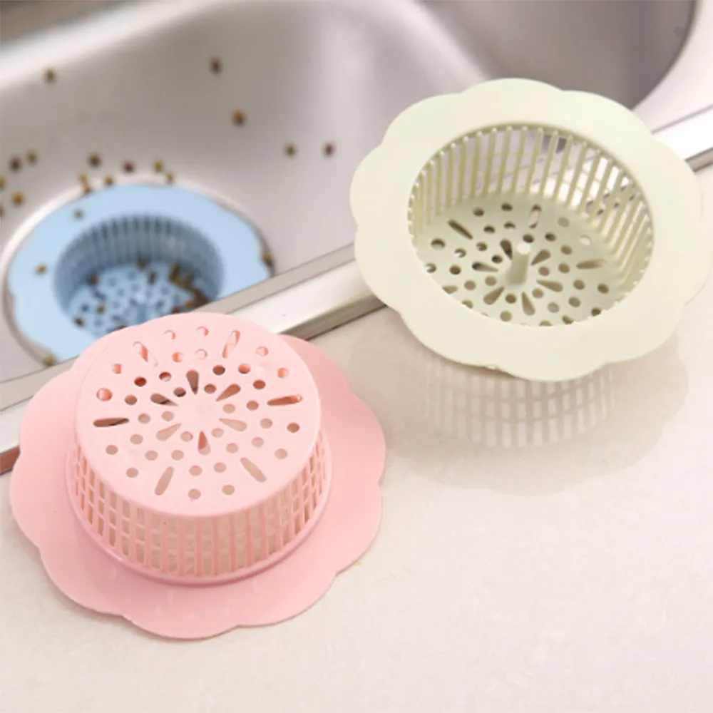 

Silicone Sink Strainers anti-clogging Debris filter bathroom Shower Drain filtre Hair Catcher Kitchen Gadgets Accessories 4pcs