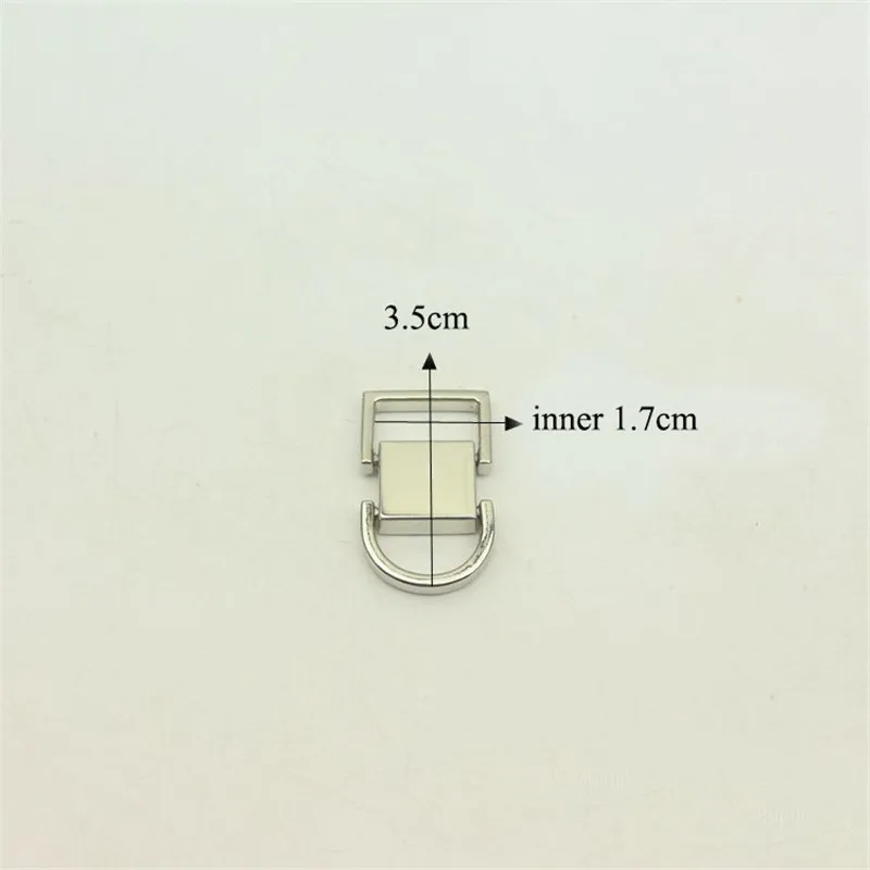 20pcs Alloy Double D Ring Square Buckle Bags Side Clamp Strap Hook Chain Hang Buckles DIY Luggage Screw Clasp Hardware Accessory