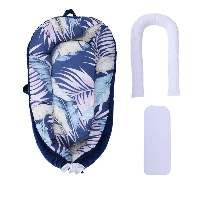 Детская кроватка гнездо для сна съемная защитная подушка новорожденных