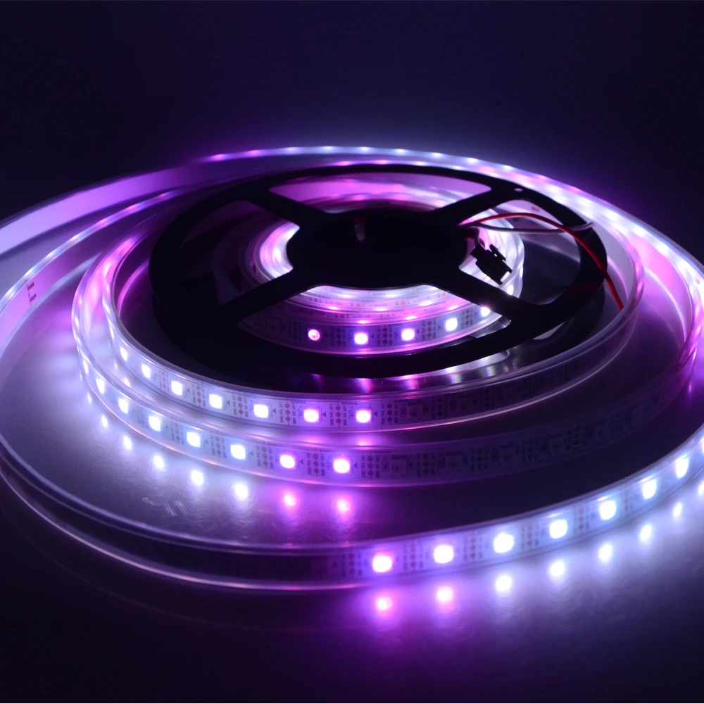 Новейшая Волшебная разноцветная Светодиодная лента RGB 5050 SMD WS2812