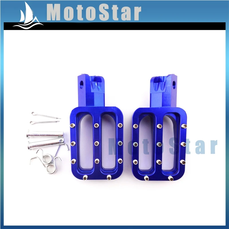 Синие Алюминиевые Подножки с ЧПУ для китайского мотоцикла 50 куб. См 70 90 110 125 140 150 160