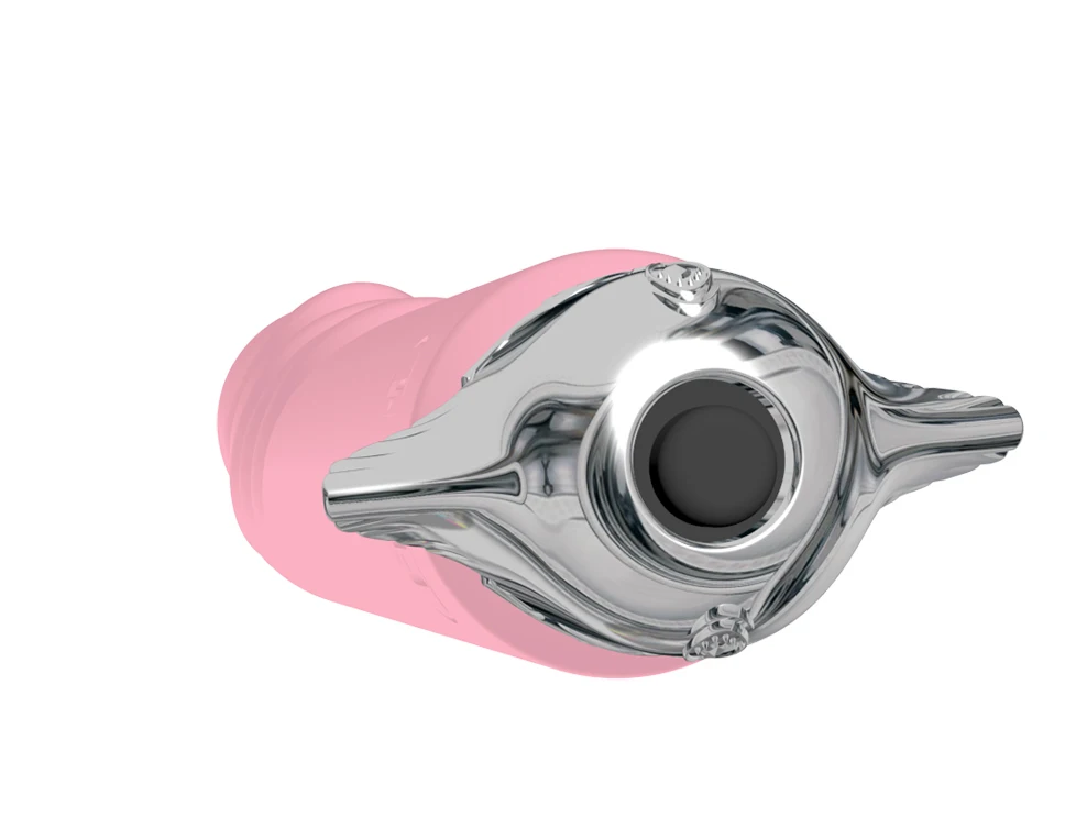 Фаллоимитатор с силиконовой палочкой FAAK ребристый вибрирующий фаллоимитатор