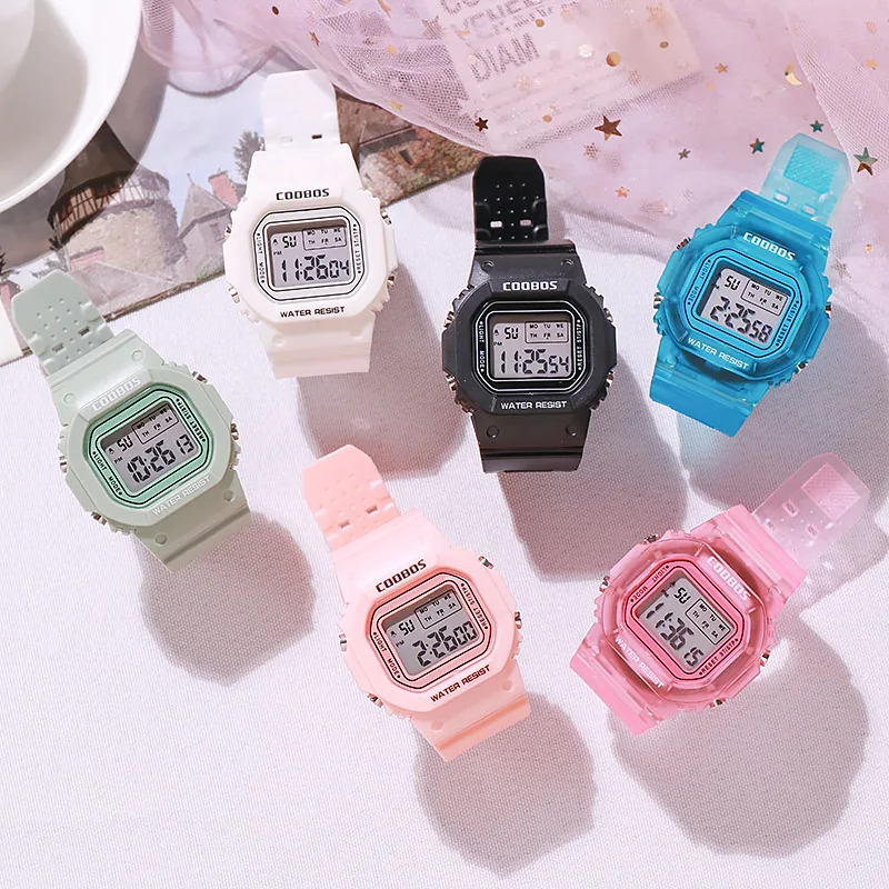 

Women's Digital Watches Sport Unisex Men Kids Wrist Watches Fashion Electronic LED Female Clock Gift for Women reloj mujer