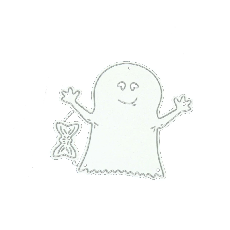 

New Design Metal Cutting Dies Ghost Bow Frame Craft Stencil Diy for Scrapbooking Handmade Card Make Shape Album Decoration Model