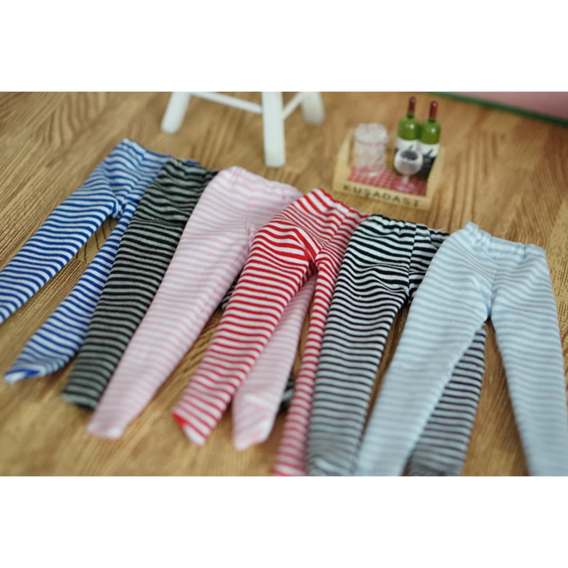 Штаны BJD 1/6 шарнирные куклы Разноцветные полосатые леггинсы для YOSD MYOU аксессуары