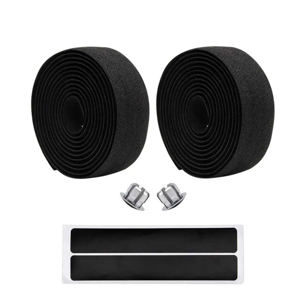 

2Pcs Road Bike Handlebar Tape Bicycle Drop Bar Wrap Outdoor Sports Non-Slip Belt Rubber Tape Cycling Bike Handlebar Accessories