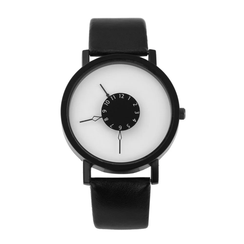 

Men Women Fashion Arabic Number Round Dial Adjustable Strap Analog Quartz Watch Gift Couple Lover watch