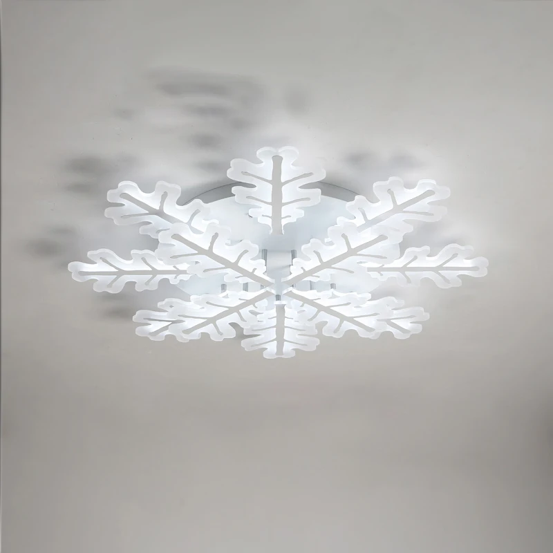 Потолочный светильник в виде снежинки современный светодиодный потолочный