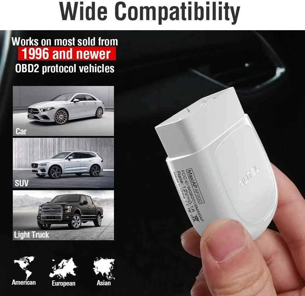 Автомобильный диагностический сканер Autel AP200 Bluetooth Совместимый прибор для чтения