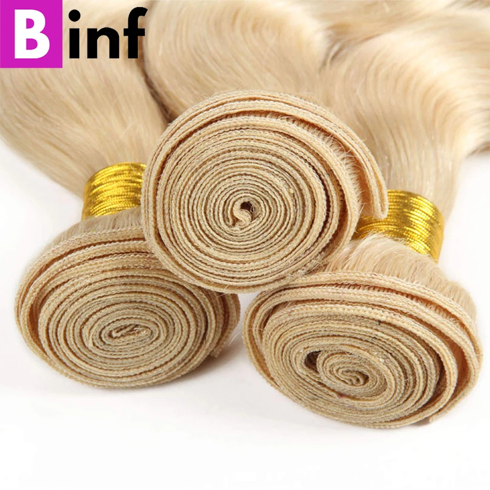 BINF 613 волнистые пряди бразильские волосы 100% человеческие remy 3/4 шт.|Пряди для