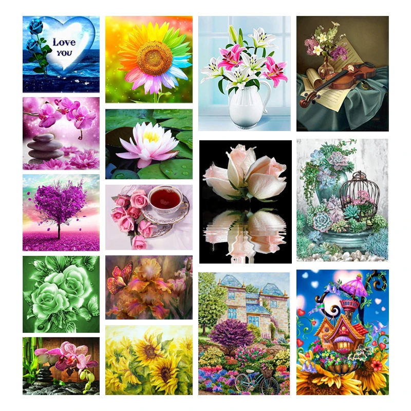 

Алмазная живопись 5D DIY картина украшение Алмазный цветок вышивка крестиком домашнее украшение Алмазная вышивка мозаика Алмазный