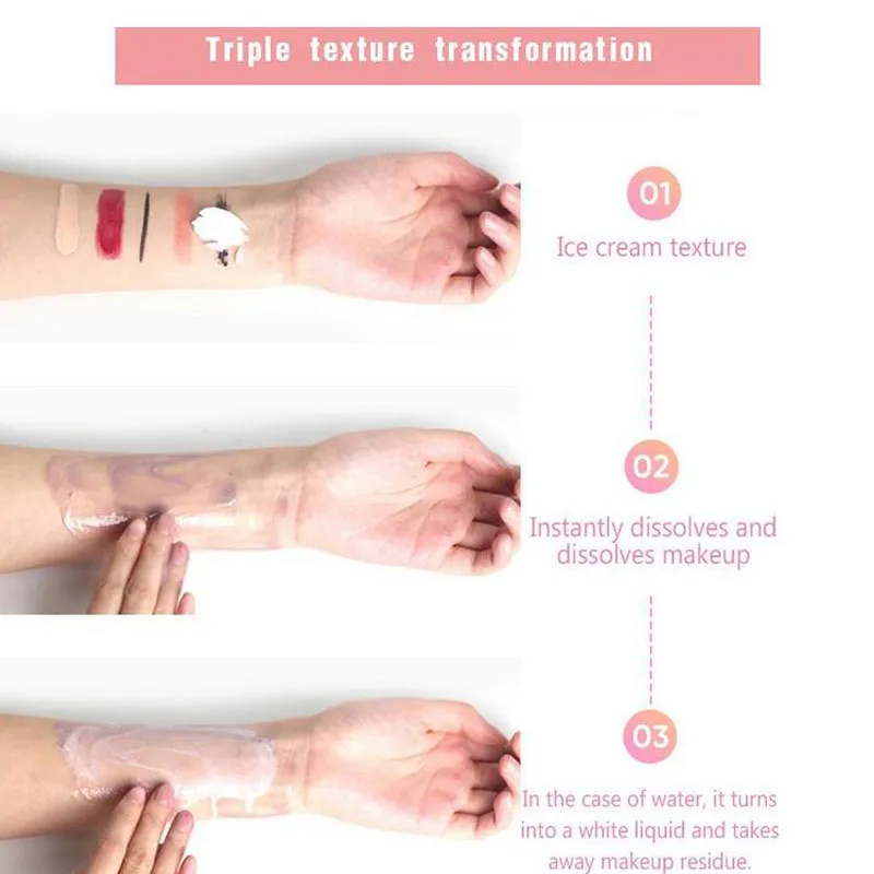 

Cleansing Balm Moisturizing Makeup Remover Gentle Deep Cleansing Cream Eyes Lips Eyelashes Makeup Remover Cream Cosmetics