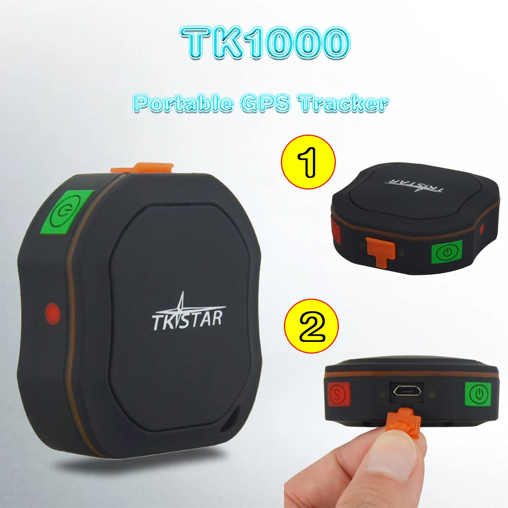Мини устройство для слежения TK1000 TKSTAR GSM GPS локатор автомобильный трекер