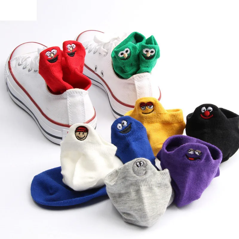 Носки Женские Смешные с низким носком 10 шт./5 пар|Носки-следки| |