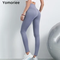 women yoga pants high waist butt lifting squat proof trousers gym high impact sport workout running training tights yomoriee