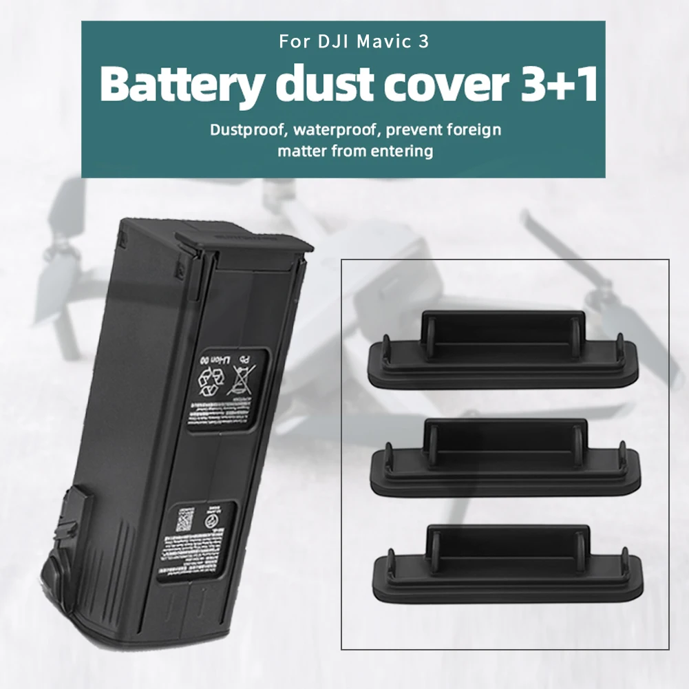 

3 шт. практичная Крышка для зарядки аккумулятора телефона Силиконовая крышка Пылезащитная заглушка для DJI Mavic 3 Аксессуары для дрона