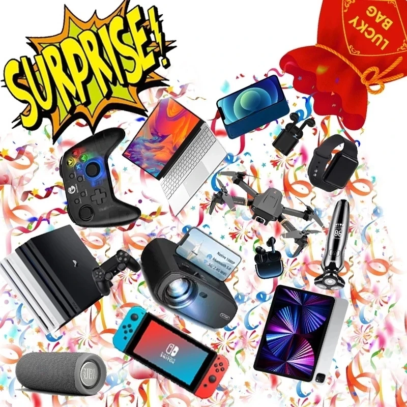 

Most Popular Lucky Mystery Box 100% Surprise High-quality Gift Electronics Gamepads Digital Cameras Novelty Gift Christmas Gift