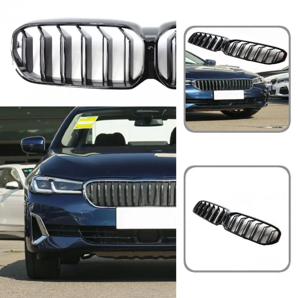 

Glossy Black High Quality Double Line Front Kidney Grill 51129852168 51129852169 Robust Kidney Grille Precise