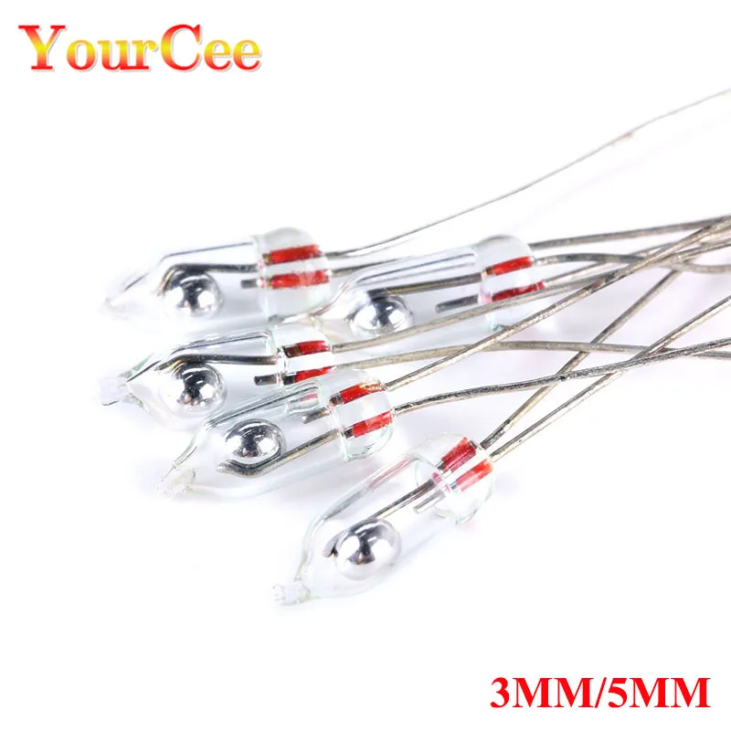 

10Pcs 3MM 5MM Mercury Switch Tilt Switch Unidirectional Switch Accessories NEW