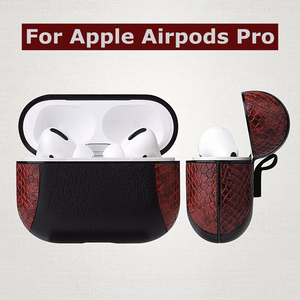 Роскошный кожаный чехол для Apple Air pods Pro противоударный Airpods 2 1 беспроводная