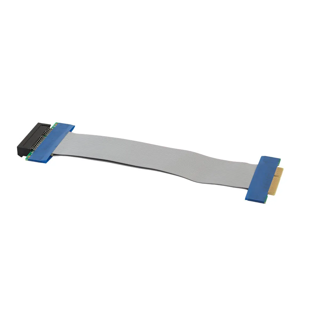 

New PCI-E Express 4X Slot Riser Card Ribbon Extender Extension Adapter Cable PCI-E Flex Cable 4x ribbon Male to Female