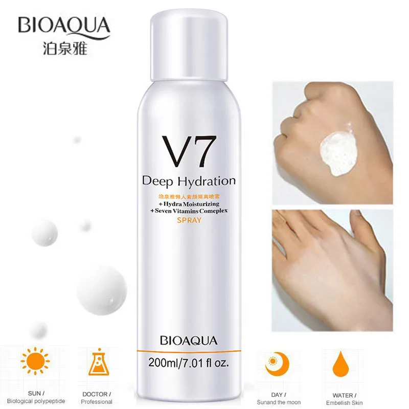 

Whitening Concealer Sunscreen Isolation Spray Waterproof V7 Hydration Moisturizing Contains 7 Skin Care Vitamins Complex