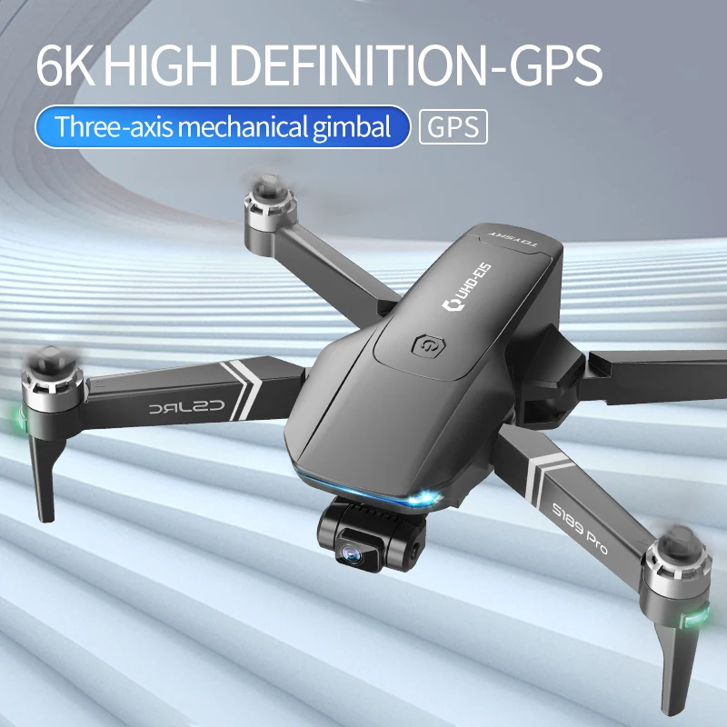 Dron plegable de 3 ejes card&aacute;n con GPS, c&aacute;mara HD 6K 4K 5G, WIFI, antivibraci&oacute;n, fotograf&iacute;a, sin escobillas, distancia m&aacute;xima de 1000M, juguetes, nuevo-1