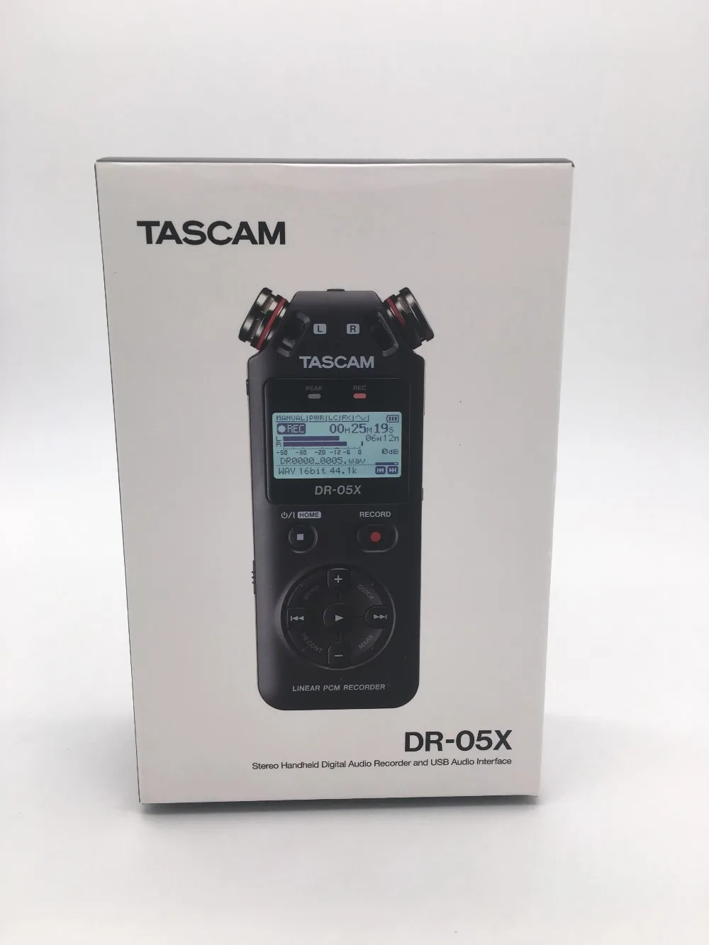 TASCAM DR-05X портативный ручной стерео цифровой диктофон линейный PCM рекордер Запись голоса MP3 запись ручка
