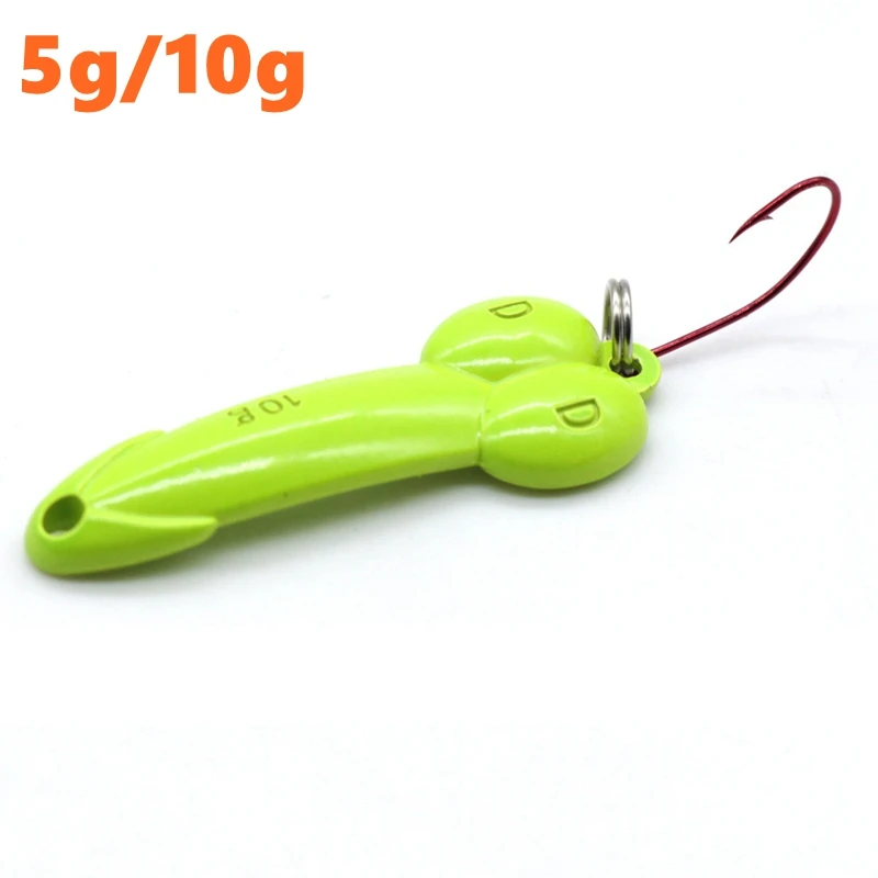 5 шт. металлическая рыболовная приманка DD в виде ложки тройной крючок г 10