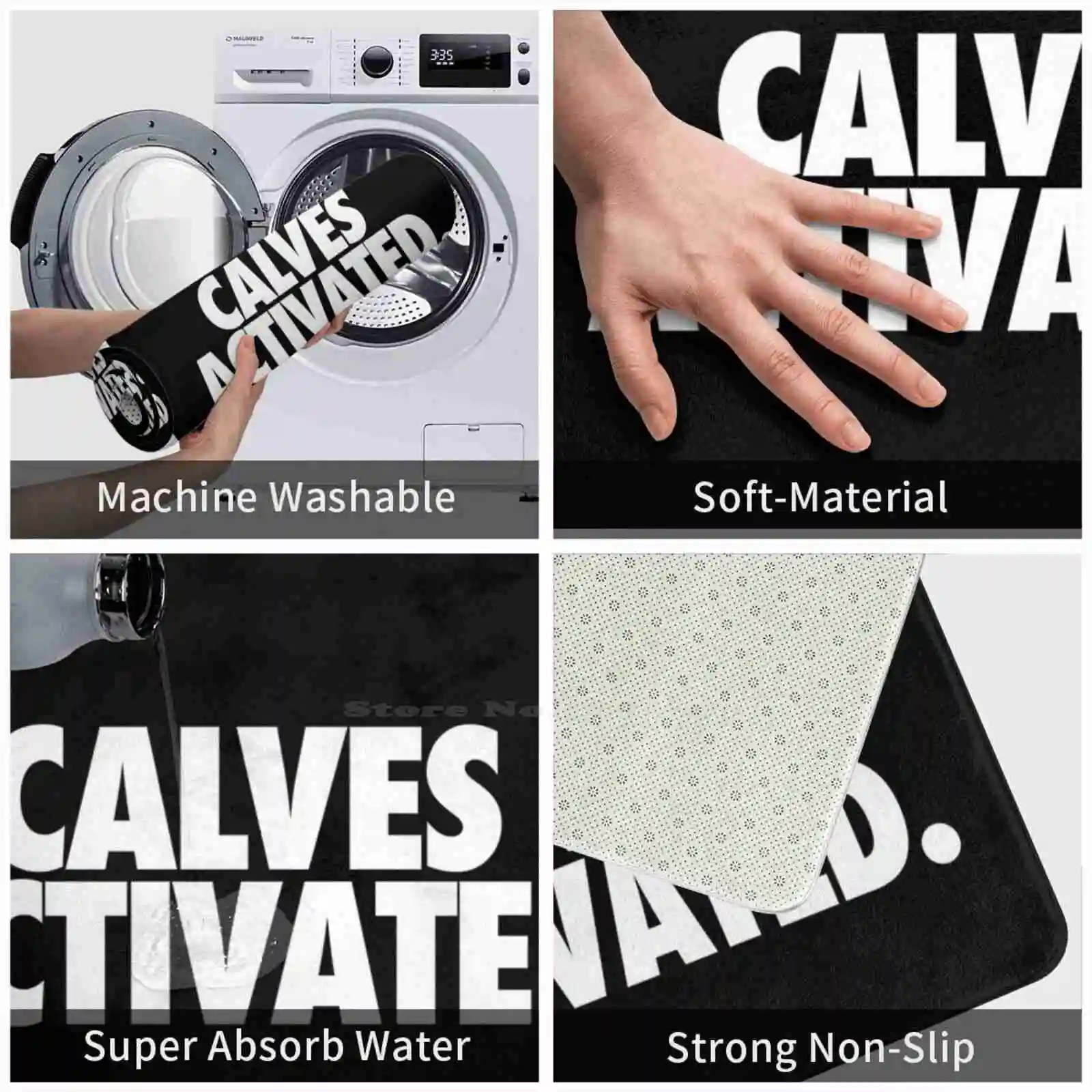 Calves Activated 3D Soft Non-Slip Mat Rug Carpet Foot Pad Philthy Long Ball Drive Pro Golf Workout Gym | Дом и сад