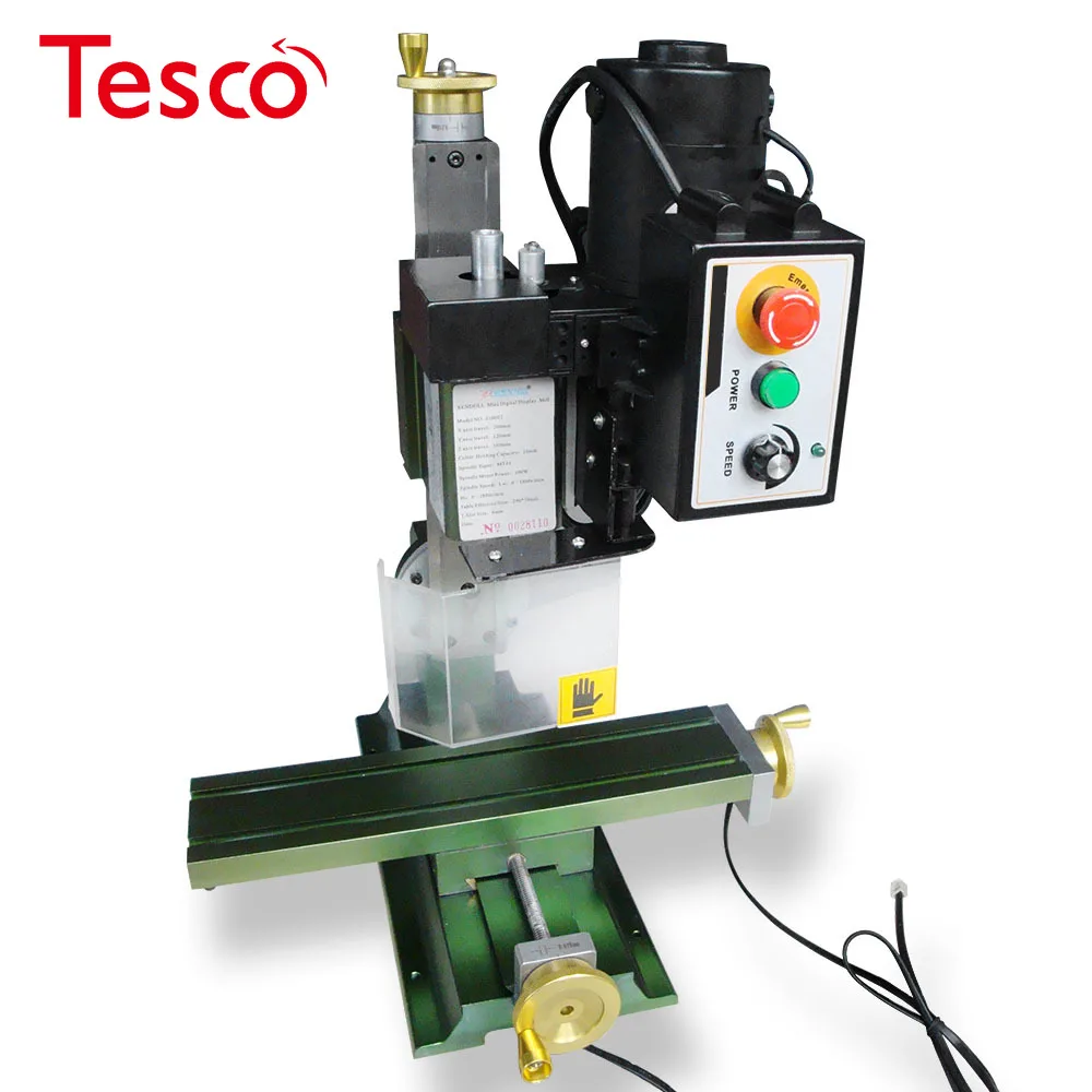 

100W Digital small milling machine 0-2800r/min Mini Milling Machine with Digital display for metal, wood, small parts machining