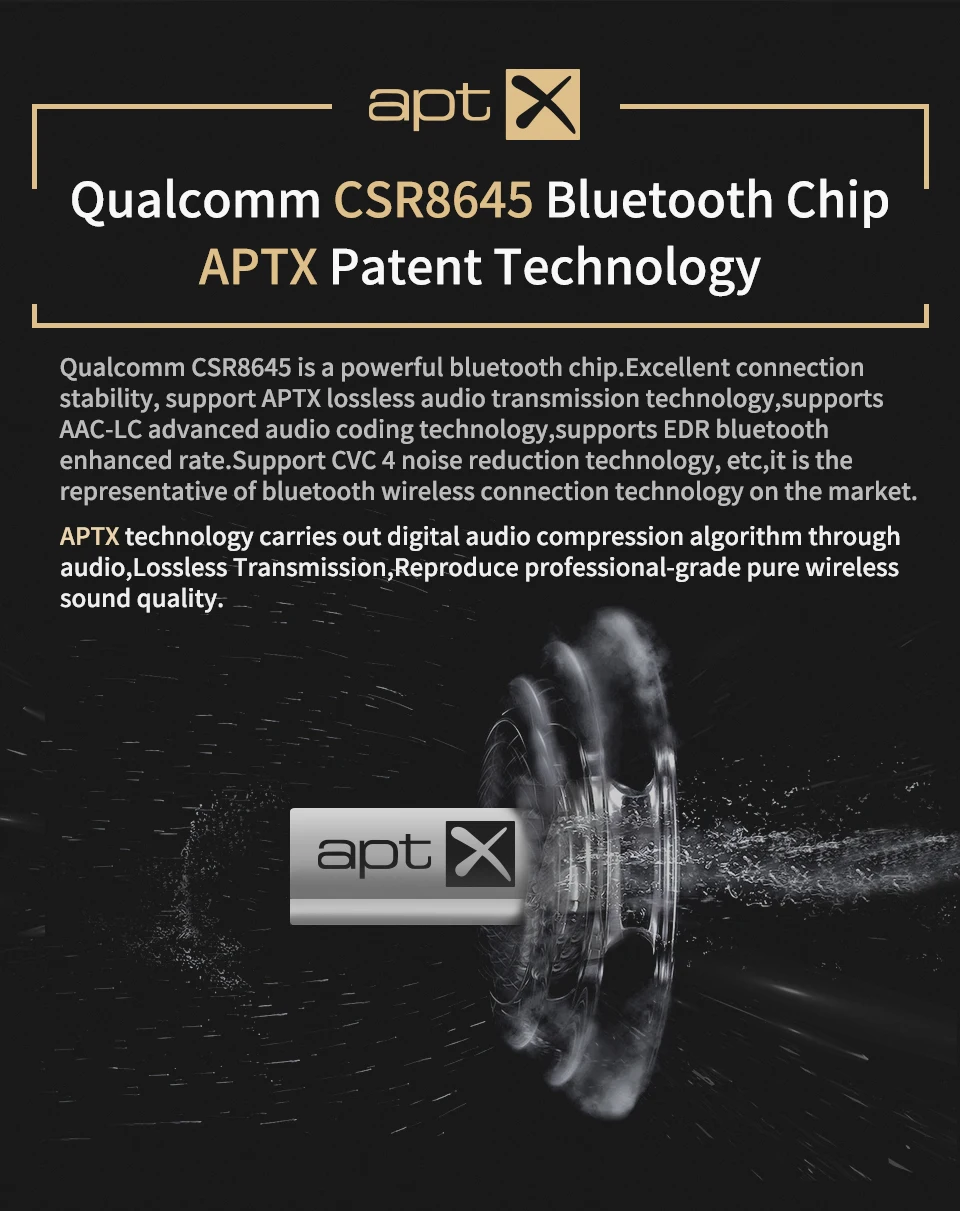 KZ APTX беспроводной Bluetooth кабель HIFI наушники MMCX/2Pin разъем поддержка IPX5 использовать KZ BA10/AS10/ZS10/ED16 KZ ZSN APT-X CSR8645