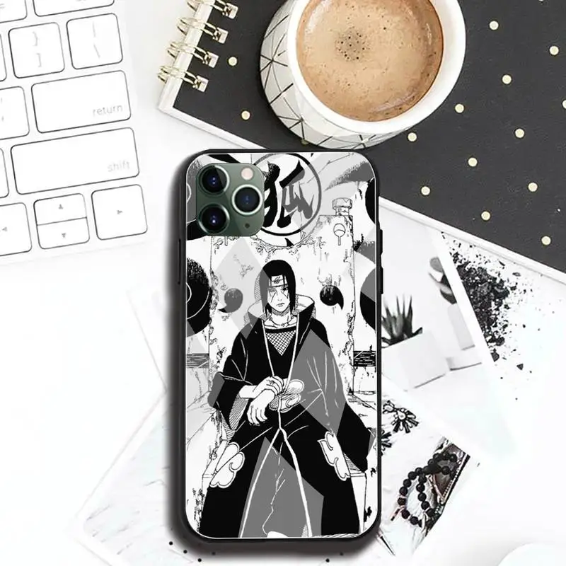 

Kakashi Sasuke Anime Phone Case Tempered Glass For iPhone 12 Pro Max Mini 11 Pro XR XS MAX 8 X 7 6S 6 Plus SE 2020 Cover