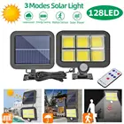 100120Светодиодная лампа на солнечной батарее, наружный садовый светильник с пассивным ИК датчиком движения, Раздельный настенный светильник на солнечной батарее, точесветильник светильник для обеспечения безопасности, аварийный