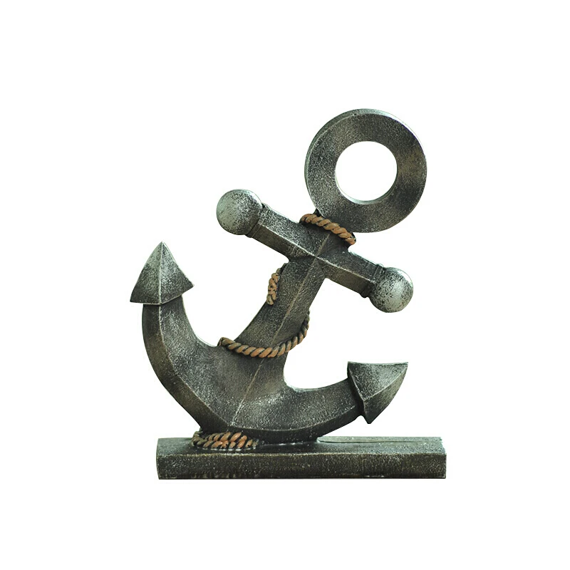 

Ship Sales Retro Anchor Statue Bolting Wire Wood Resin Craftwork Cafe Home Decoration L3046